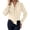 Beige, variant on Long Sleeve Shirts for Women Elegant Tie Neck Blouse Long Sleeve Soft Tunic Top with Bow Detail Outfits Modern