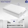thumbnail image 2 of VIVO White Space Saving Pull Out Under Desk Storage Drawer Desk Organizer, 2 of 8