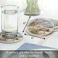 thumbnail image 4 of Thirstystone Beach Lighthouse Round 4-Pack Absorbent Stone Coasters, 4 of 7