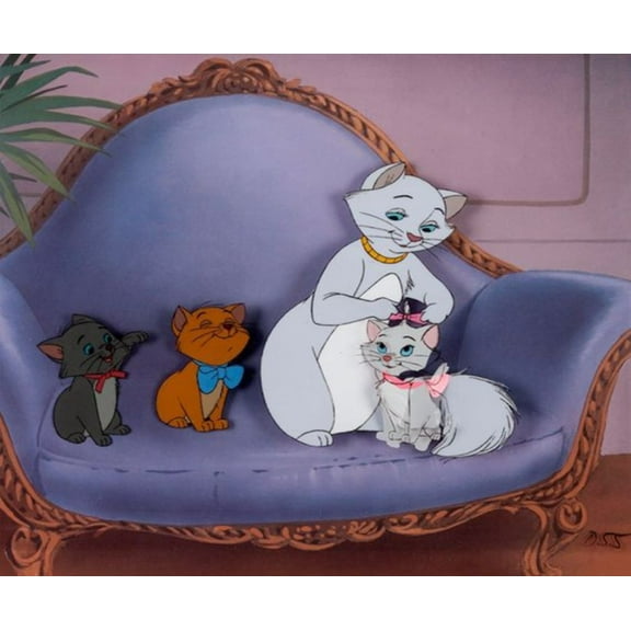 The Aristocats Diamond Art Painting Kits for Adults - Round Full Drill Diamond Dots Paintings for Beginners, 5D Paint with Diamonds Pictures Gem Art Painting Kits DIY Crafts Project Kits 12x16inch