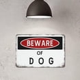 thumbnail image 4 of Beware of Dragon Vintage Metal Tin Sign Decor Retro Funny Aluminum Sign For Home Garage, Basement Wall Decorations, 4 of 5