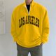 thumbnail image 4 of Gibobby Sudaderas para hombre Sudadera de Rizo francés de Manga Larga para Hombre Sudadera para Hombre(Amarillo,XG), 4 of 5