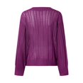 thumbnail image 2 of Vedolay Women's 2023 Tops Women's Casual Jackets Distresse Oversized Stretch Button Up Cropped Coats,Purple M, 2 of 4