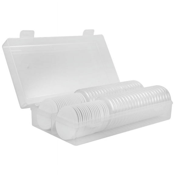 46 mm Coin Capsules Plastic Round Holder Case and 7Sizes (16/20/25/27/30/38/46mm) Protect Gasket