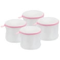 thumbnail image 1 of Uxcell 4Pack 6.3x6.7Inch Cylinder Mesh Laundry Bags Bra Washing Bag for Underwear, Pink Zipper, 1 of 7
