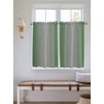 thumbnail image 6 of Tier Curtains 45 Inches Long, Green Grey Ombre Window Treatment Curtain Drapes, Modern Gradient Abstract Art Small Curtain Drapes for Bathroom Laundry Room, 27.5"x45", 2 Panels, 6 of 7
