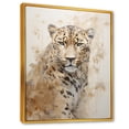 thumbnail image 2 of Designart "Dominance Captured In The Cheetah'S Gaze II" Animals Leopard Floater Framed Wall Art Living Room, 2 of 5