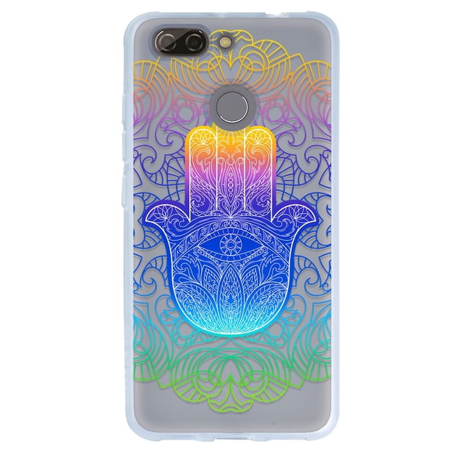 Funda InstaCase Protector para ZTE Blade V30 Vita Mano de Fátima de Colores Antigolpes