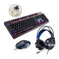 thumbnail image 1 of Juego combinado perfke de teclado y mouse para juegos con cable rojo retroiluminado, 1 of 9