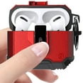 thumbnail image 5 of Kuteck Apple Shockproof Earbud Case with Metal Keychain Clip, Black, 5 of 8