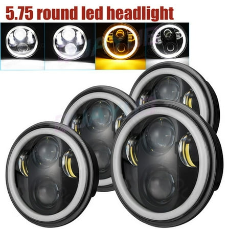 4pcs 5 3/4" 5.75 LED Headlights HI/LO Beam for Pontiac GTO Grand Prix Catalina