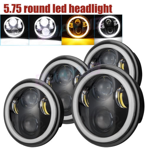 4pcs 5 3/4" 5.75 LED Headlights HI/LO Beam for Pontiac GTO Grand Prix Catalina