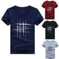 thumbnail image 3 of Koszal T-Shirt Créatif à Imprimé Croix pour Femmes Manches Courtes Col Rond Été, 3 of 6