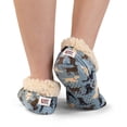 thumbnail image 4 of Women’s Fuzzy Slipper Socks with Grippers – Soft Microfiber Outer, Cozy Fleece Lined Indoor House Socks (Labs, S/m), 4 of 6