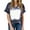 Navy, variant on JINMGG Womens Spring Fashion 2024 Women's Tops Women's Fashion Casual Loose Blouse Tiy-dye Printing V Neck T-Shirt Blouse Print Tee