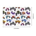 thumbnail image 3 of Non Slip Door Mat, Cartoon Monster Trucks1 Fast Drying Bath Tub Mats, Absorbent Bathroom Rugs Entrance Welcome Mat, Bath MatS for Tub, Floor, Home, Kitchen, Hotel,16x24in, 3 of 6