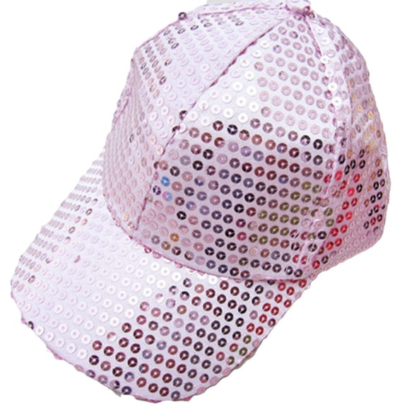 Sequin Baseball Cap with Sparkle Finish, Unisex Party Stage Hat, Colorful Hop Performance Headwear