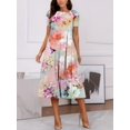 thumbnail image 1 of RWJDXD Robe à Col Rond Imprimée Numérique 3d Série Géométrique à Manches Courtes Ample Transfrontalière Aliexpress en Gros WQ6, 1 of 1