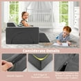 thumbnail image 6 of Costway Kids Modular Play Sofa 8 PCS with Detachable Cover for Playroom & Bedroom Indoor Gray, 6 of 10