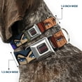 thumbnail image 2 of Mattel Pet Collar, Dog Collar Metal Seatbelt Buckle, Masters of the Universe Revelation Character Close Up Blocks, 9.5 to 13 Inches 1.0 Inch Wide, 2 of 8