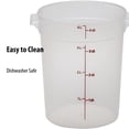thumbnail image 4 of Recipiente de almacenamiento de alimentos Cambro de 4 litros (paquete de 2) sin BPA con tapas, 4 of 4
