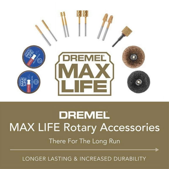 Dremel Max Life 2 in. L Silicone Carbide Abrasive Round Abrasive Buffs 2 pk EZ511HP
