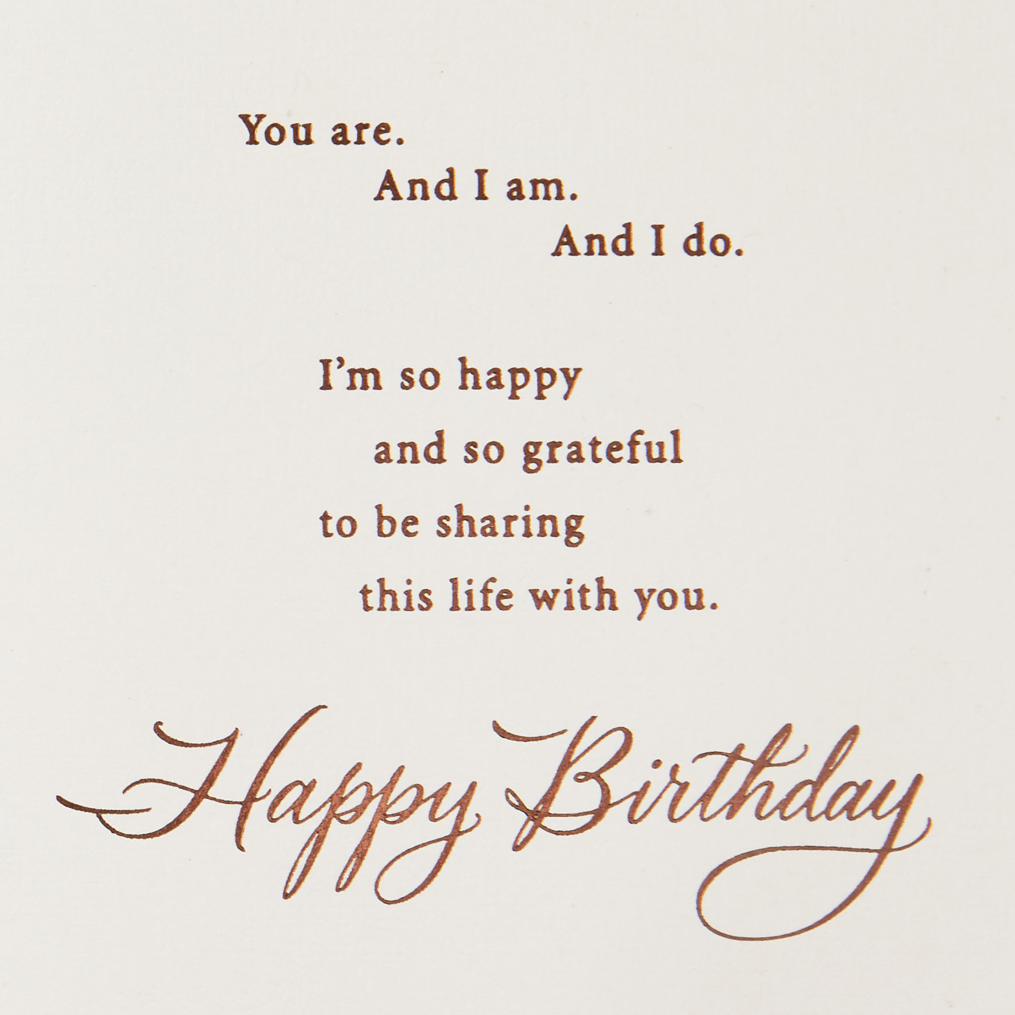 Hallmark Birthday Card for Husband (Grateful for You)