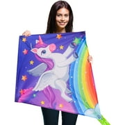 GEX Unicorn Kite for Kids and Adults Easy to Fly Kids Kites Beach Kite for Boys&Girls with 300 ft String Outdoor Toys