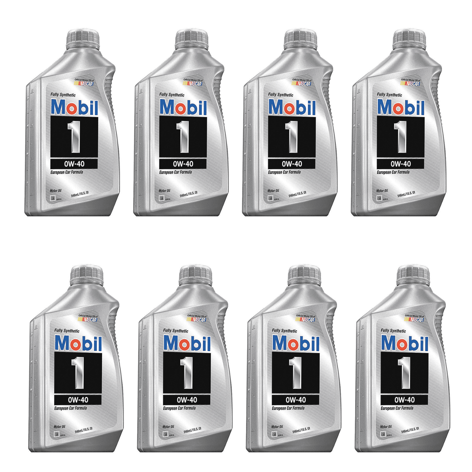 Mobil 1 Advanced Full Synthetic Motor Oil 0W-40, 6 x 1