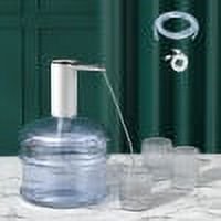Dispensador de agua portátil de escritorio para botellas universales de 5 galones con bomba USB y manguera de agua. Ideal para el hogar y exteriores.