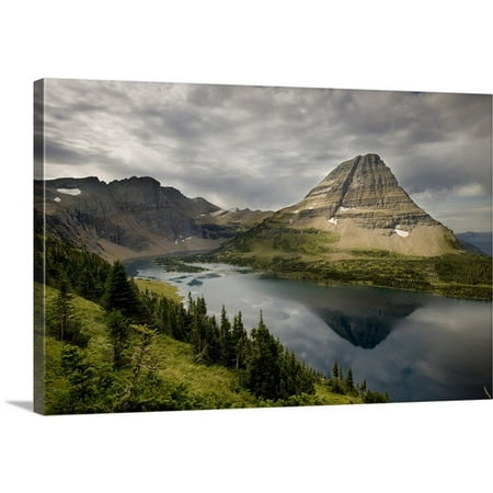 Great BIG Canvas Howie Garber Premium Thick-Wrap Canvas entitled Bearhat Mountain, Hidden Lake Trail, Glacier National Park,
