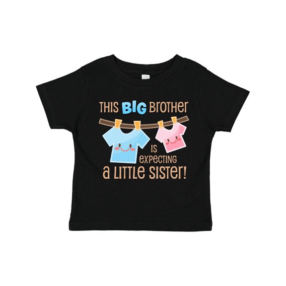 Inktastic This Big Brother is Expecting a Little Sister Boys Toddler T-Shirt