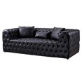 thumbnail image 3 of AE-D821 Black Color With Faux Leather Sofa, 3 of 3