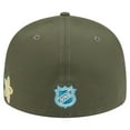 thumbnail image 4 of Men's New Era Olive Detroit Red Wings Tonal Florals 59FIFTY Fitted Hat, 4 of 5