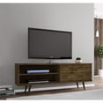 thumbnail image 2 of Pemberly Row Mid-Century Solid Wood TV Stand for TVs up to 60" in Rustic Brown, 2 of 10