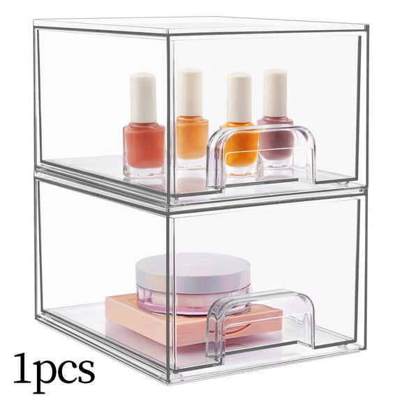 Makeup Organizer Storage Drawer Stackable for Vanity Bathroom Counter Pantry