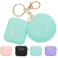 thumbnail image 1 of YouLoveIt AirPods Case Cover, Soft Silicone Protective Cover with Keychain Fur Ball, Silicone Protective Skin for Airpod 3 Charging Case, 1 of 8