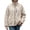 Beige, variant on DYTTDG Women’s Fleece Zip-Up Jacket, Stand Collar Long Sleeve Sherpa Jacket with Chest Zipper Pocket & Front Patch Pockets, Casual Outerwear for Fall and Winter