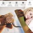 thumbnail image 3 of JRXY  Highland Cow Throw Blanket Highland Cow Animal Plush Blanket Gifts for Girls Women Adults Highland Cattle  Blanket Soft Cozy Warm Cow Blanket Decor for Couch Bed Dorm Sofa   White, 3 of 6
