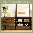 thumbnail image 6 of Amadwell Mid Century TV Stand for 60" TVs, Adjustable Shelf, 54 inch Media Console for Living Room, 6 of 9