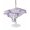 Lavender, Purple, White, variant on Outdoor Tablecloth with Umbrella Hole for Patio/Picnic/Party/Camping, Sage Green Coral Coastal Waterproof Table Cloth Square Cover Washable, White Summer Beach Seaside Ocean (54"x 54")