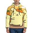 thumbnail image 2 of Lsque Sanrio Pattern Casual Men's Hoodie,Hooded Sweatshirt with Kangaroo Pocket,Pullover Hoodie-Medium, 2 of 8