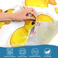 thumbnail image 3 of Yayeee Kitchen Curtains Tier Pair Light Filtering 27"x24" Rod Pocket Short Cafe Window Panel, Yellow Rubber Ducks, 3 of 7
