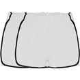 thumbnail image 4 of MIUOWANP 2-Pack Women's Shorts with Pockets Solid Color High Waisted Split Sports Shorts Lightweight Hot Pants Size XXL(12)White, 4 of 4