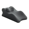 thumbnail image 4 of Almohada para piernas y rodillas, cojín de apoyo para piernas, ergonómico, liviano, suministros portátiles, almohada de espuma viscoelástica, almohada negro, 4 of 8