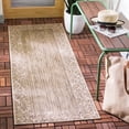 thumbnail image 2 of Safavieh Courtyard Regent Oriental Indoor/Outdoor Runner Rug, Brown/Natural, 2'3" x 10', 2 of 8