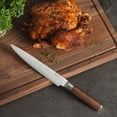 thumbnail image 4 of Babish 8-Inch Carving Knife – High-Carbon 1.4116 German Steel Slicing Knife with Dark Pakka Wood Handle, Full-Tang Razor Sharp Blade for Carving Meat, Turkey, Roast & BBQ, 4 of 6