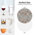 thumbnail image 6 of Lsque Funny Chicken Pattern 4" Drink Coasters Set of 4, PVC Leather Absorbent Coasters, Table Coaster Set Decorative Coffee Cup Coasters Housewarming Gift -Round Shape, 6 of 6