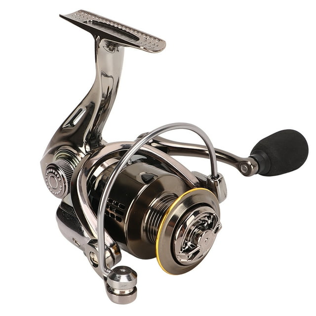 Carrete de pesca Bling Bling giratorio de metal CNC