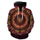thumbnail image 1 of Sudadera con capucha y cremallera de mandala para hombre, estilo hip hop, unisex, de gran tamaño, estilo Harajuku, con estampado 3D, divertida y genial, de manga larga., 1 of 6